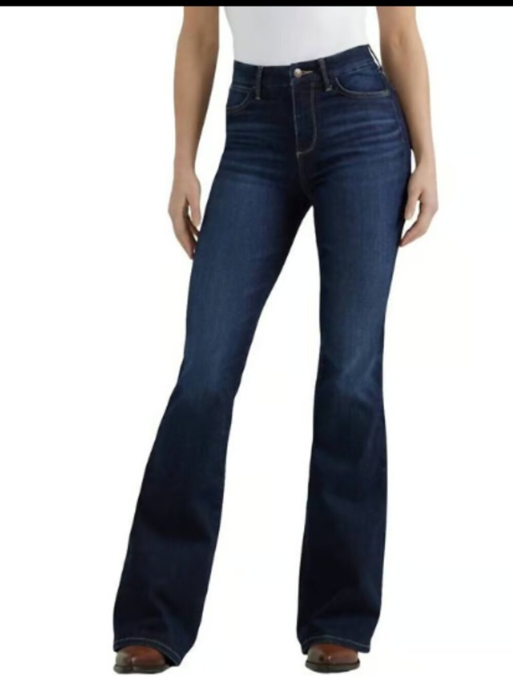WRANGLER BESPOKE FLARE DARK WASH JEANS NEW 31 w